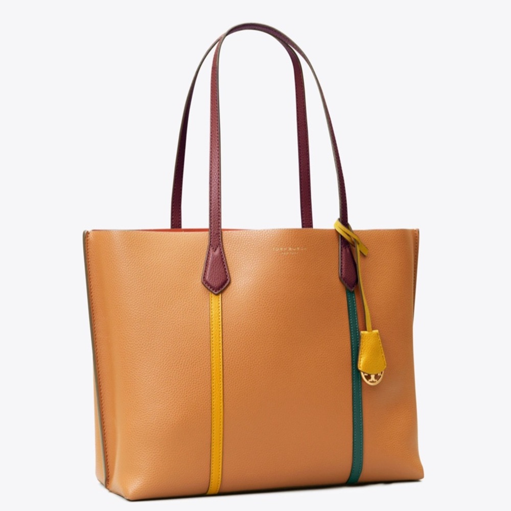 ⛔️SOLD⛔️Auth.TORY BURCH LEATHER TRI COLOR TOTE - Picture 16 of 16